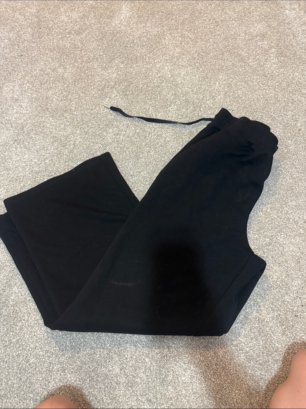 Black Drawstring Jogger Pants